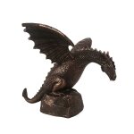 Fontaine de jardin crative en rsine a motif de dragon respirant le enquter, sculpture d'eau, dcoration ...