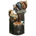 Fontaine de patio en résine pour famille de canard, statue de jardin en résine pour la conception de ... Fontaine de patio en résine pour famille de canard, statue de jardin en résine pour la conception de ...