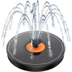 Fontaine solaire 3. 5w, extérieur flottante pompe bassin solaire pas de batterie, avec 7 buses & 4 tiges ... Fontaine solaire 3. 5w, extérieur flottante pompe bassin solaire pas de batterie, avec 7 buses & 4 tiges ...