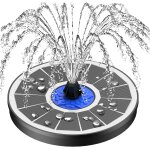 Fontaine solaire ext�rieur 3. 5w 2025 upgraded, solaire flottant fontaine mini jardin pompe fontaine ...
