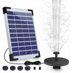 Fontaine solaire d'extérieur 5, 5 w, pompe solaire triomphe pour bassin avec batterie et 6 buses, pour ... Fontaine solaire d'extérieur 5, 5 w, pompe solaire triomphe pour bassin avec batterie et 6 buses, pour ...
