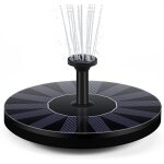 Fontaine solaire flottante, fontaine de jardin, cascade, piscine, etang, bain d'oiseaux, panneau solaire, ...