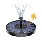 Fontaine solaire flottante pour jardin, cascade, piscine, etang, bain d'oiseaux, panneau solaire, pompe ...