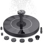 Fontaine solaire miniature de 13 cm (1 pi�ce) pour bassin a poissons, 1, 2 w, avec jet d'eau en circuit ...