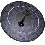 Fontaine solaire avec panneau solaire de 3, 5 w, pompe intgre de 1 200 mah, pompe solaire pour bassin ...