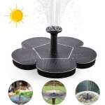 Fontaine solaire, pompe solaire pour bassin pompe  eau extrieure avec panneau solaire monocristallin ...