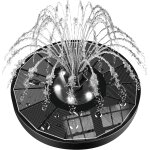Fontaine solaire pompe, solaire flottant extrieur fontaine 3. 5w pompe bassin solaire avec 8 buses pour ...
