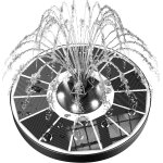 Fontaine solaire pompe, solaire flottant extrieur fontaine 3. 5w pompe bassin solaire avec 8 buses pour ...