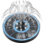 Fontaine solaire pompe, solaire flottant extrieur fontaine 3. 5w pompe bassin solaire avec 8 buses pour ...