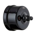 Fontini - interrupteur va - et - vient garby noir manette noire �64, 5 mm - noir