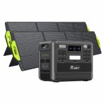 Fossibot f2400 g�n�rateur �lectrique portable est �quip� de deux sp200, batterie lifepo4 a une puissance ...