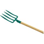 Fourche à bêcher cap vert - emmanché 4 dents 25 cm Fourche à bêcher cap vert - emmanché 4 dents 25 cm