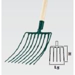 Fourche cailloux douille 9 dents sans manche