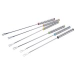 Fourchette  fondue fourchettes  fondue en acier inoxydable serveur  dessert brochette fourchettes ...