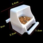 Fournitures pour oiseaux mangeoire pour cage a oiseaux perroquets bol suspendu a l'eau bo�te d'alimentation ...