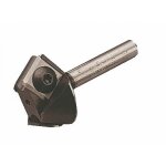 Fraise  plaquettes carbure rversibles 2 coupes chanfrein - queue 6mm leman