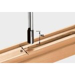 Fraise � rainurer au carbure avec ar�te de base hw s8 d5 / 12 festool 490954