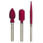 Fraise � r�per avec aiguilles m�tallique en carbure de tungst�ne cylindre � t�te arrondie Ø 7, 5mm proxxon ...