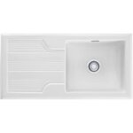 Franke - galissia gak 611 c�ramique - 1010 x 515 x 200 mm - blanc uni - sous - meuble 80 cm