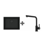 Franke - pack �vier + mitigeur noir 412628