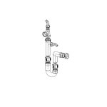 Franke - siphon d�port� pour vidage �vier avec tubulure 112. 0068. 341