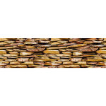 Frise auto - collante pierres jaunes - 1 rouleau de 14 cm x 500 cm