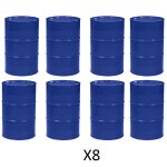 Fûts métalliques rénovés à bondes 216l - lot de 8 Fûts métalliques rénovés à bondes 216l - lot de 8