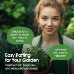 G04020 pot de fleurs couleur terre cuite 17, 5 cm