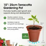 G04024 pot de jardin terre cuite 25 cm