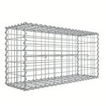 Gabion pour pierre, 100 x 50 x 30cm, cloture gabion, argent, cage en métal, panier a pierre, décoration ... Gabion pour pierre, 100 x 50 x 30cm, cloture gabion, argent, cage en métal, panier a pierre, décoration ...