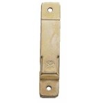 G�che de serrure batteuse � plaquer - largeur 18 mm metalux