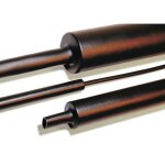 Gaine thermor�tractable avec colle 4:1 hellermanntyton 323 - 50400 noir Ø avant retreint: 40 mm 1 m