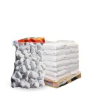 Galet marbre blanc pur 40 - 60mm, 10 filets de 20 kg - f - pai050 - 10x20