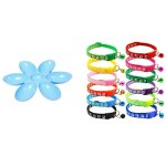 Gamelles 6 en 1 pour animaux de compagnie, avec mangeoire, bouteille d'eau pour chien et 12 colliers ... Gamelles 6 en 1 pour animaux de compagnie, avec mangeoire, bouteille d'eau pour chien et 12 colliers ...