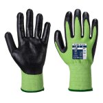 Gants anti - coupures portwest a645 green cut 5 mousse nitrile vert / noir 8 Gants anti - coupures portwest a645 green cut 5 mousse nitrile vert / noir 8