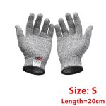 Gants anti - coupure de scurit, rsistants aux coups de couteau, fil d'acier inoxydable, maille mtallique, ...