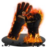 Gants barbecue, gant cuisine pour barbecue four anti - chaleur jusqu' 800c, four pour bbq, accessoire ...