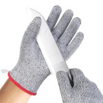 Gants rsistants aux coupures pour hommes et femmes, gants de travail a5, gants de protection, montage ...