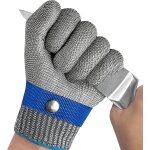 Gants de cuisine r�sistants aux coupures, niveau de protection 5, gants de boucher � cha�nes, gants � ...