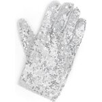 Gant a paillettes michael jackson heyone - accessoire de costume pour droitier blanc - 1 piece - - Gant a paillettes michael jackson heyone - accessoire de costume pour droitier blanc - 1 piece - -