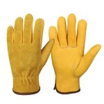 Gants de protection du travail de mécanicien soudage, gants de jardinage en cuir pour homme et femme ... Gants de protection du travail de mécanicien soudage, gants de jardinage en cuir pour homme et femme ...