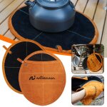 Gants ronds anti - br�lure pour barbecue, paire a double usage pour l'ext�rieur, tapis de pot isolant, ...