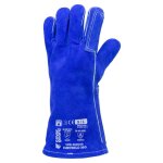 Gants soudeur t9 avec fil kevlar bleu