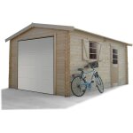 Garage bois - 19. 26 m - 2. 58 x 5. 38 x 2. 53 m - 40 mm