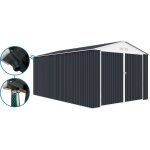 Garage mtal   houston  - 18, 56m avec gouttire - anthracite