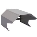 Garage pour tondeuse hwc - l43, toit abri pour tondeuse, mtal 40x59x69cm gris