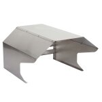 Garage pour tondeuse hwc - l43, toit abri pour tondeuse, mtal 40x59x69cm inox