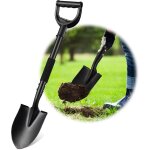 Garden shovel 70cm long handle heavy duty digging spade garden spade metal round shovel for garden large ...