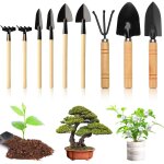 Garden tools set, 9 pcs succulent plant tools mini garden tools transplant tools small gardening kit ...
