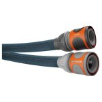 Gardena liano tuyau d'arrosage 30 m au - dessus du sol polyvinyl chloride (pvc), textile noir, gris